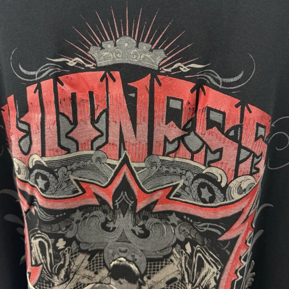 Nike LeBron Witness T Shirt Mens 3XL Black Red Graphic‎ Dri Fit Tee